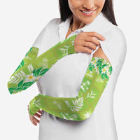 Aloha Hawaii Tuberose Lei Arm Sleeves Tropical Vibes Green Color - Polynesian Pride
