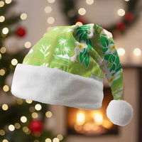 Aloha Hawaii Tuberose Lei Christmas Santa Hat Tropical Vibes Green Color - Polynesian Pride