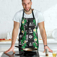 Aloha Hawaii Tuberose Lei Apron Tropical Vibes Black Color - Polynesian Pride
