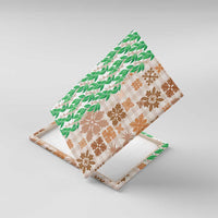 Aloha Hawaii Palaka Tuberose Lei Canvas Wall Art Hawaiian Quilt Seamless Style - Polynesian Pride