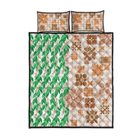 Aloha Hawaii Palaka Tuberose Lei Quilt Bed Set Hawaiian Quilt Seamless Style - Polynesian Pride