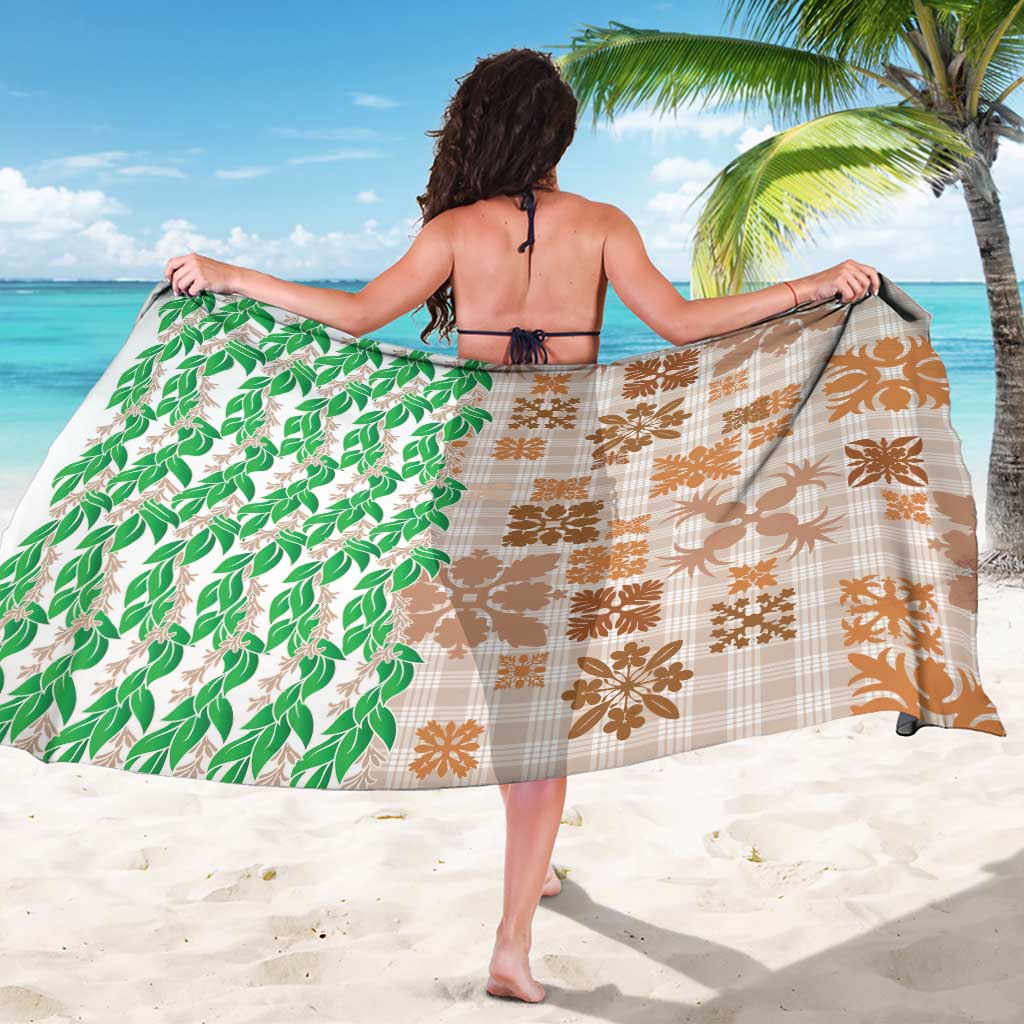Aloha Hawaii Palaka Tuberose Lei Sarong Hawaiian Quilt Seamless Style - Polynesian Pride