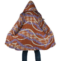 Orange Hawaii Palaka Honohono Pikake Cloak Hawaiian Orchid Lei Polynesian Pattern - Polynesian Pride