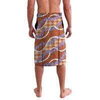 Orange Hawaii Palaka Honohono Pikake Lavalava Hawaiian Orchid Lei Polynesian Pattern - Polynesian Pride