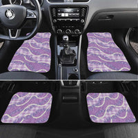 Purple Hawaii Palaka Honohono Pikake Car Mats Hawaiian Orchid Lei Polynesian Pattern - Polynesian Pride