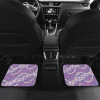 Purple Hawaii Palaka Honohono Pikake Car Mats Hawaiian Orchid Lei Polynesian Pattern - Polynesian Pride