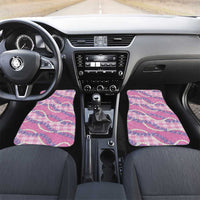 Pink Hawaii Palaka Honohono Pikake Car Mats Hawaiian Orchid Lei Polynesian Pattern - Polynesian Pride