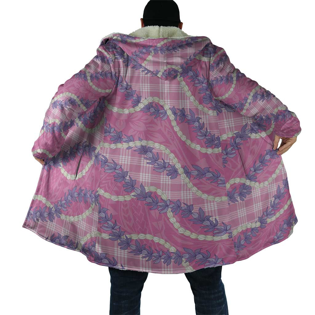 Pink Hawaii Palaka Honohono Pikake Cloak Hawaiian Orchid Lei Polynesian Pattern - Polynesian Pride