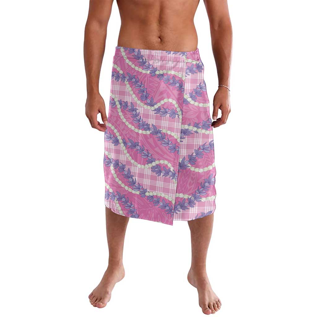 Pink Hawaii Palaka Honohono Pikake Lavalava Hawaiian Orchid Lei Polynesian Pattern - Polynesian Pride