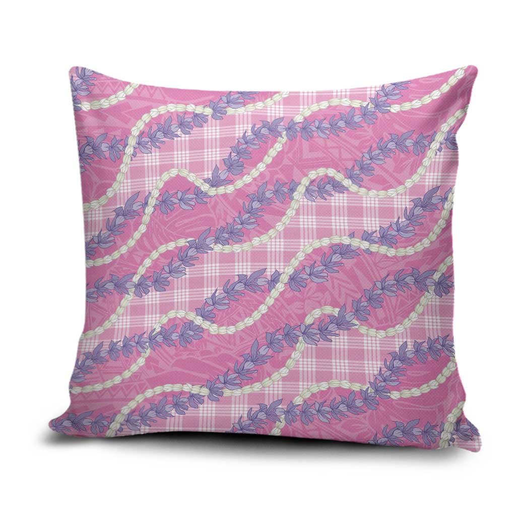 Pink Hawaii Palaka Honohono Pikake Pillow Cover Hawaiian Orchid Lei Polynesian Pattern - Polynesian Pride