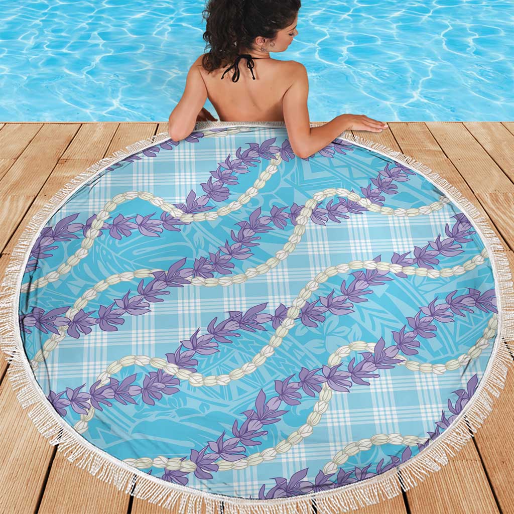 Blue Hawaii Palaka Honohono Pikake Beach Blanket Hawaiian Orchid Lei Polynesian Pattern - Polynesian Pride