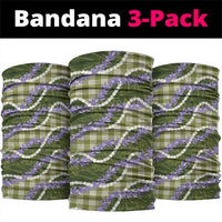 Green Hawaii Palaka Honohono Pikake Neck Gaiter Hawaiian Orchid Lei Polynesian Pattern - Polynesian Pride