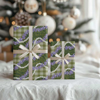 Green Hawaii Palaka Honohono Pikake Wrapping Paper Hawaiian Orchid Lei Polynesian Pattern - Polynesian Pride