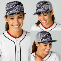 Black Hawaii Palaka Honohono Pikake Baseball Net Cap Hawaiian Orchid Lei Polynesian Pattern - Polynesian Pride
