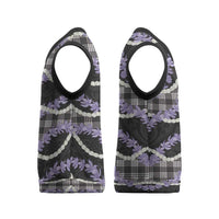 Black Hawaii Palaka Honohono Pikake Christmas Knitted V-Neck Vest Hawaiian Orchid Lei Polynesian Pattern - Polynesian Pride