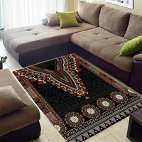 Bula Fiji Dashiki Vintage Fijian Masi Tapa Pattern Area Rug LT14 - Polynesian Pride