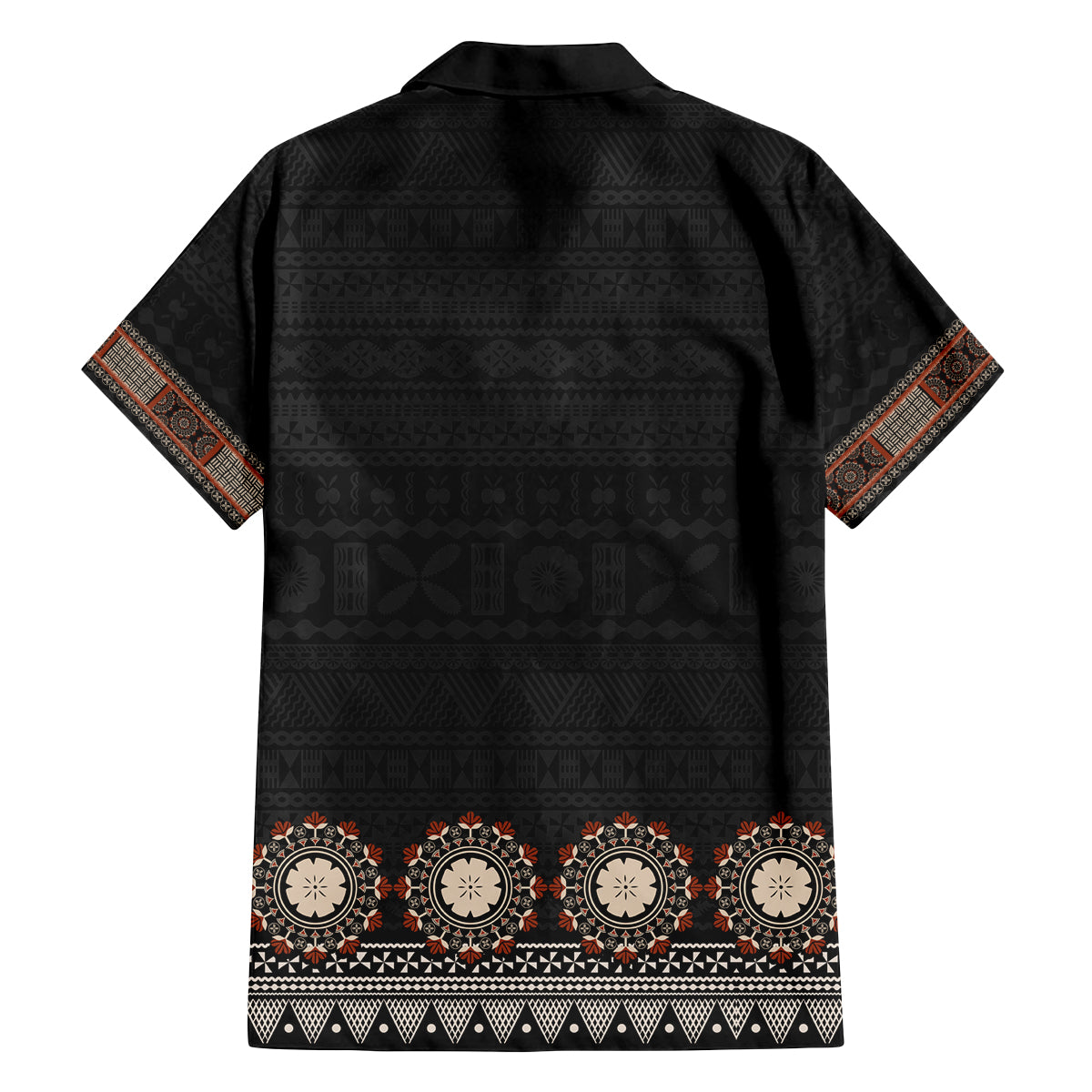 Bula Fiji Dashiki Vintage Fijian Masi Tapa Pattern Family Matching Long Sleeve Bodycon Dress and Hawaiian Shirt LT14 - Polynesian Pride