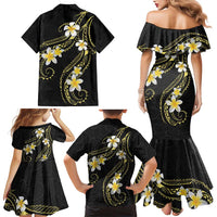 Polynesia Tattoo With Plumeria Family Matching Mermaid Dress and Hawaiian Shirt Elegant Vibes LT14 - Polynesian Pride
