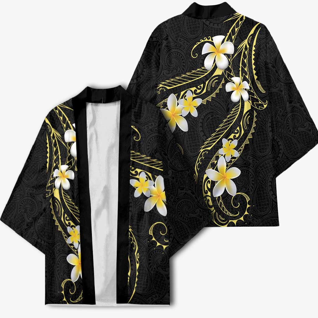 Polynesia Tattoo With Plumeria Kimono Elegant Vibes LT14 - Polynesian Pride