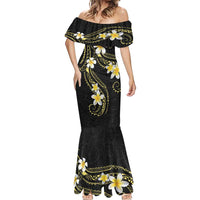 Polynesia Tattoo With Plumeria Mermaid Dress Elegant Vibes LT14 - Polynesian Pride