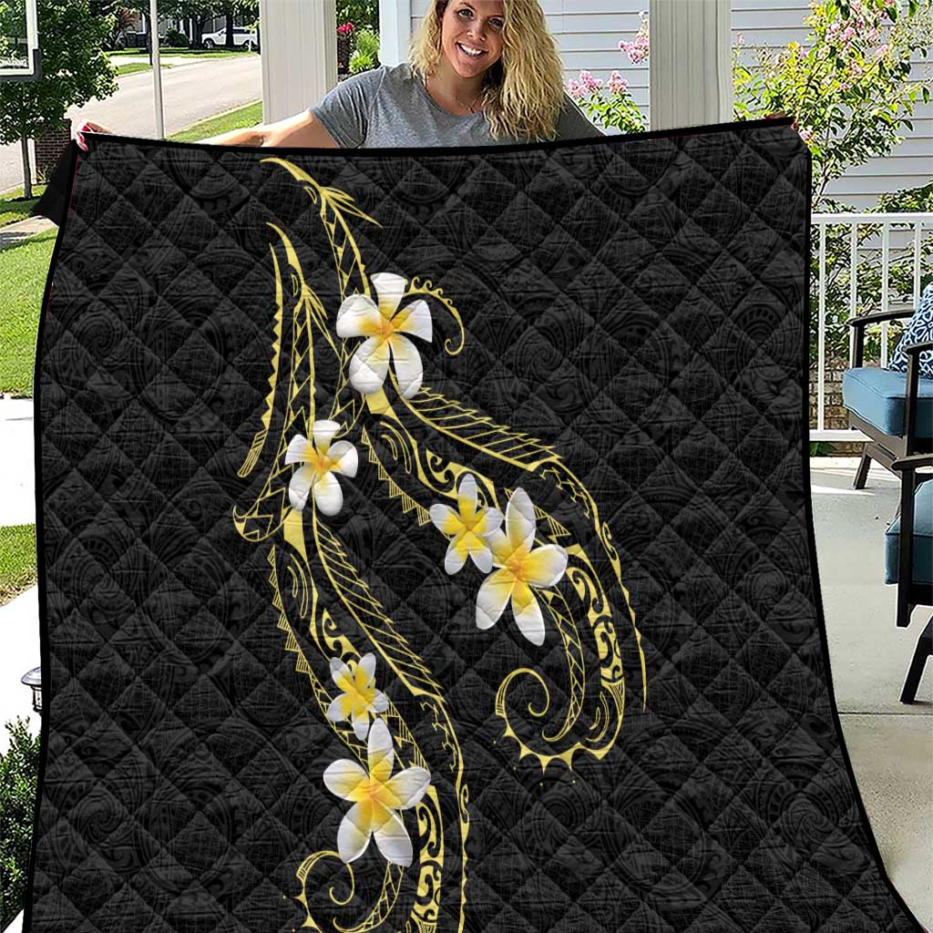 Polynesia Tattoo With Plumeria Quilt Elegant Vibes