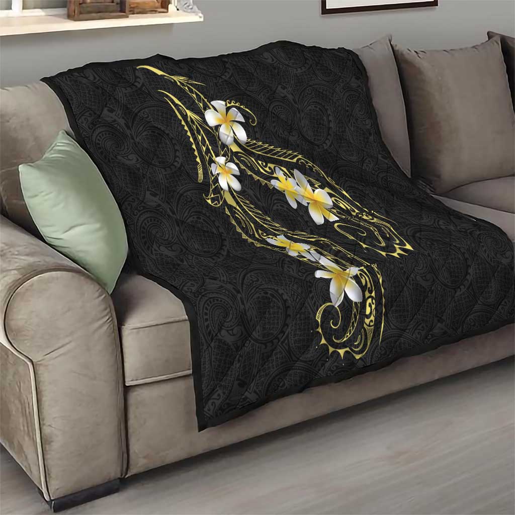 Polynesia Tattoo With Plumeria Quilt Elegant Vibes