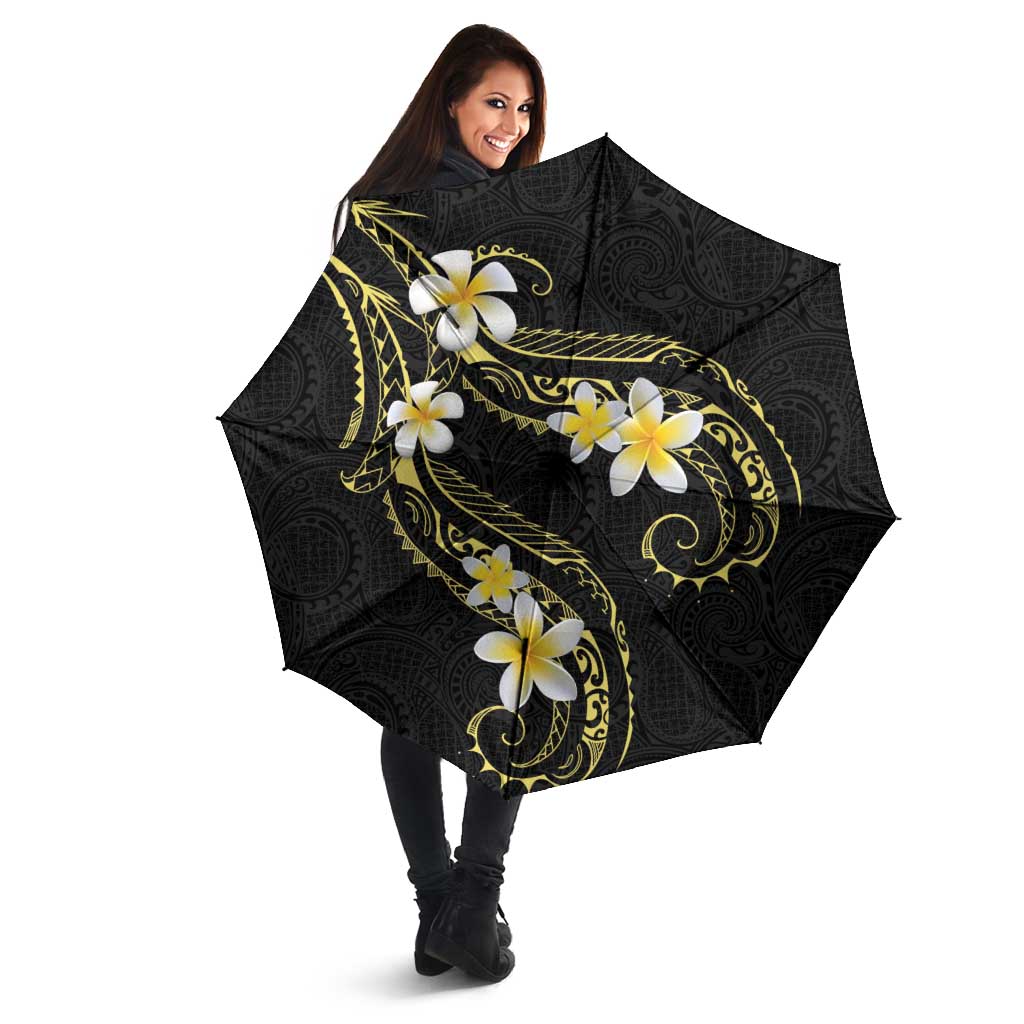 Polynesia Tattoo With Plumeria Umbrella Elegant Vibes LT14 - Polynesian Pride