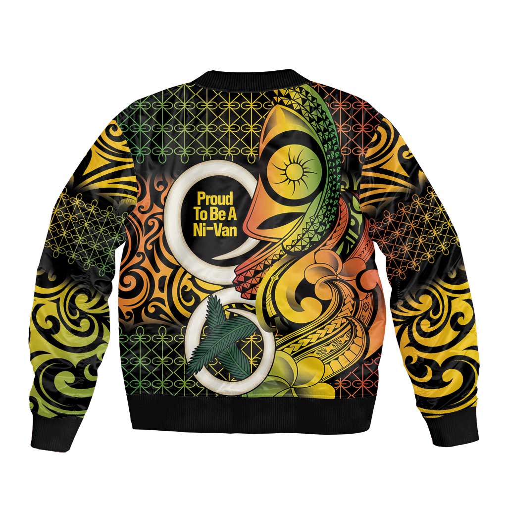 Vanuatu 1980 Bomber Jacket Ni-Van Tamtam Sand Drawing Pattern
