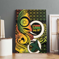 Vanuatu 1980 Canvas Wall Art Ni-Van Tamtam Sand Drawing Pattern