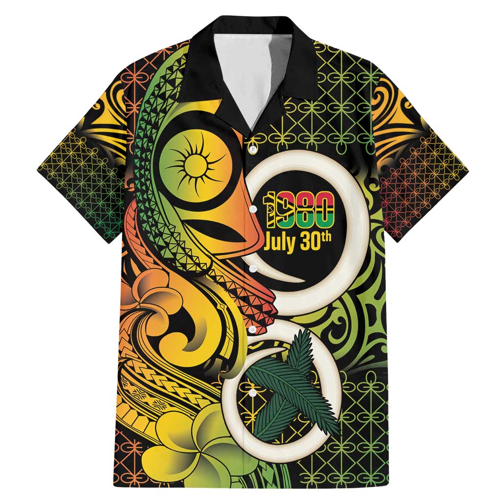 Vanuatu 1980 Family Matching Mermaid Dress and Hawaiian Shirt Ni-Van Tamtam Sand Drawing Pattern