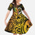 Vanuatu 1980 Kid Short Sleeve Dress Ni-Van Tamtam Sand Drawing Pattern