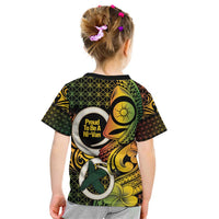 Vanuatu 1980 Kid T Shirt Ni-Van Tamtam Sand Drawing Pattern LT14 - Polynesian Pride
