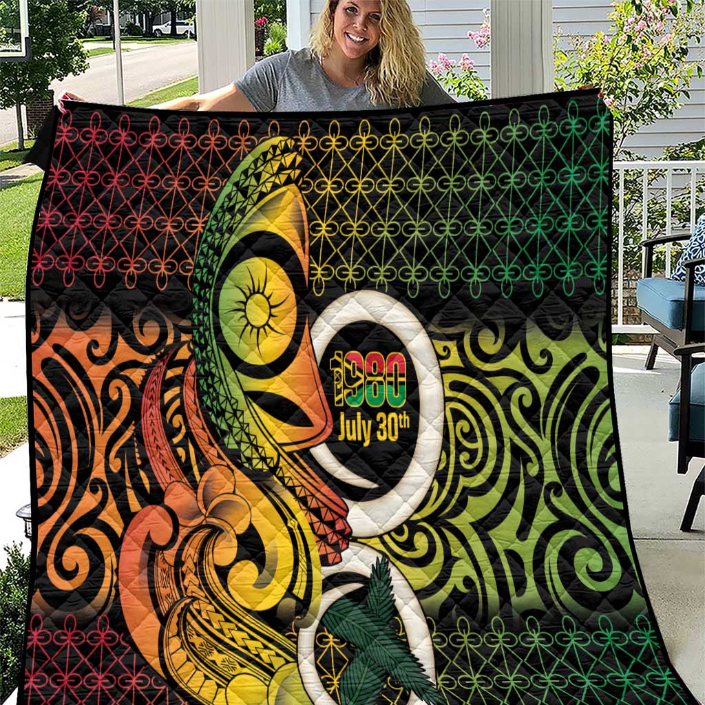 Vanuatu 1980 Quilt Ni-Van Tamtam Sand Drawing Pattern LT14 Black - Polynesian Pride