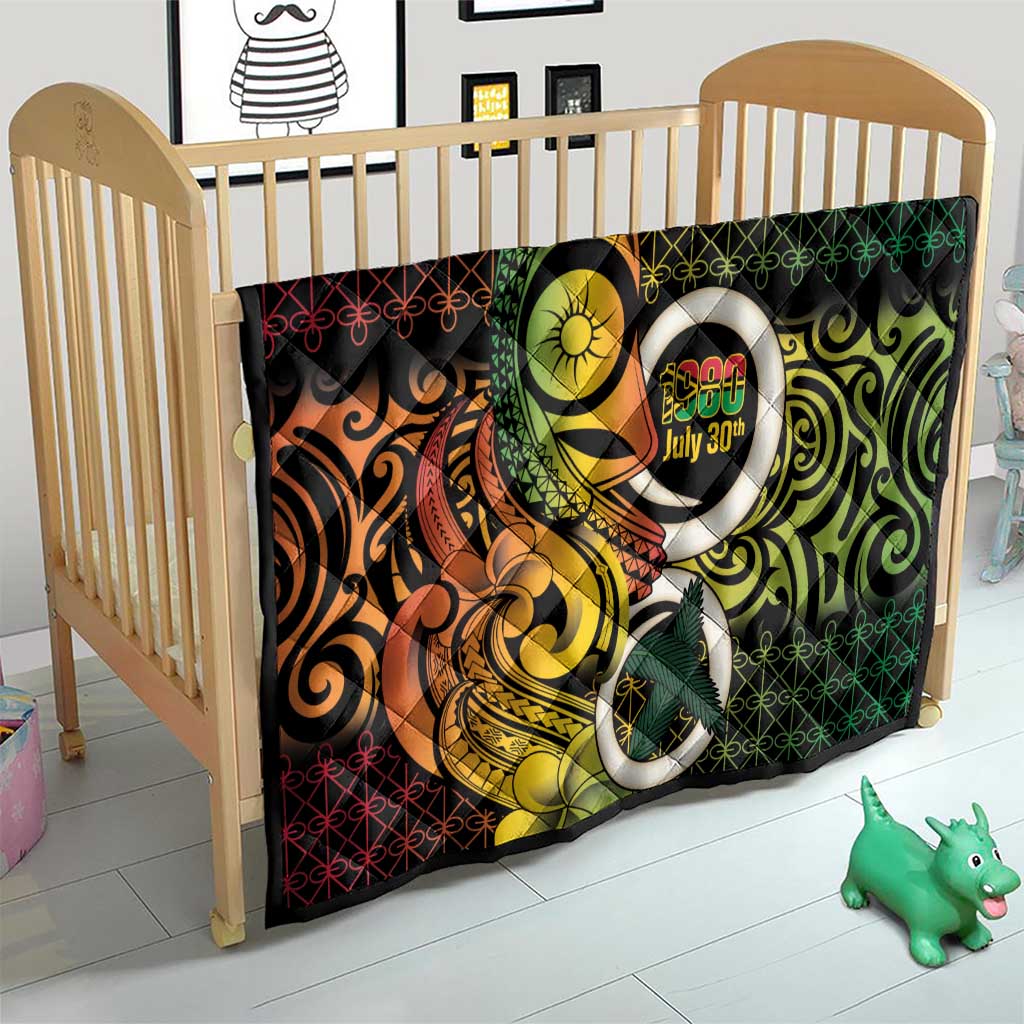 Vanuatu 1980 Quilt Ni-Van Tamtam Sand Drawing Pattern LT14 - Polynesian Pride
