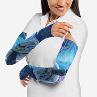 New Zealand Matariki Humpback Whale Arm Sleeves Paikea Maori New Year Blue Galaxy LT14 - Polynesian Pride
