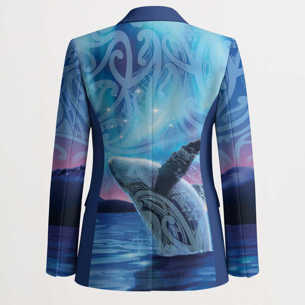 New Zealand Matariki Humpback Whale Blazer Paikea Maori New Year Blue Galaxy LT14 - Polynesian Pride