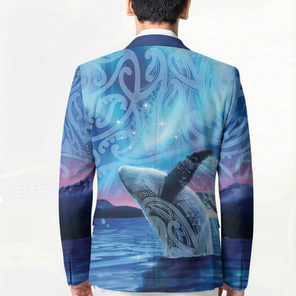 New Zealand Matariki Humpback Whale Blazer Paikea Maori New Year Blue Galaxy LT14 - Polynesian Pride