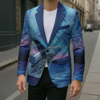 New Zealand Matariki Humpback Whale Blazer Paikea Maori New Year Blue Galaxy LT14 - Polynesian Pride
