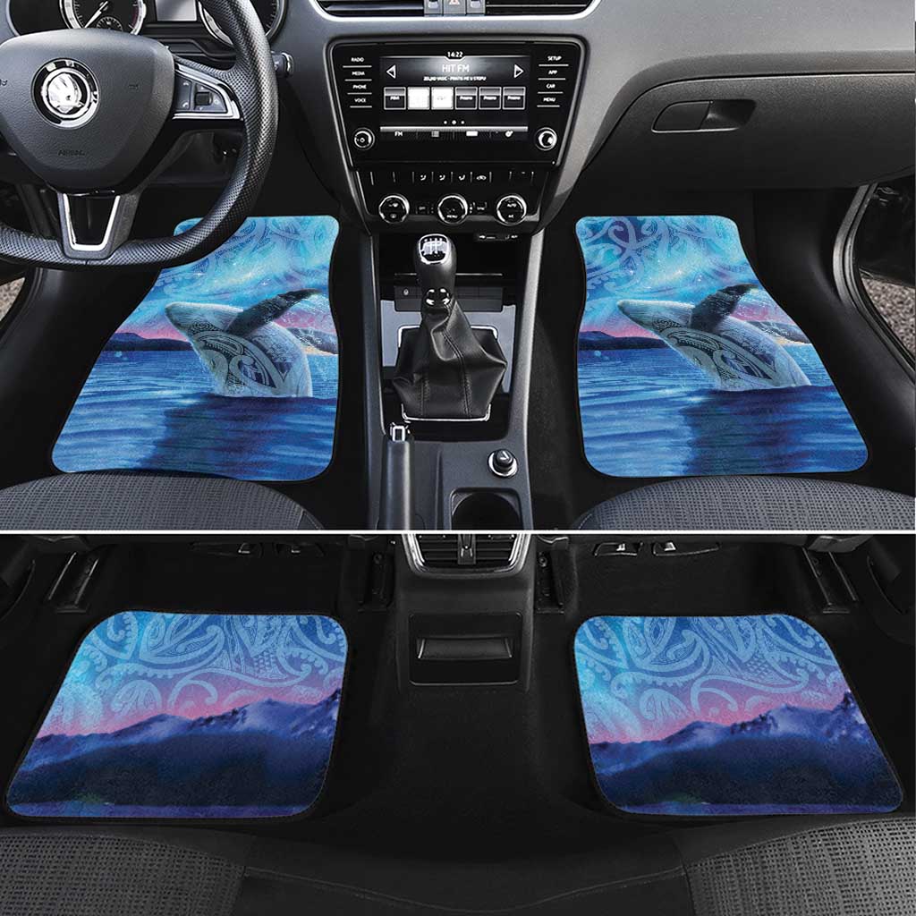 New Zealand Matariki Humpback Whale Car Mats Paikea Maori New Year Blue Galaxy