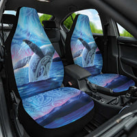 New Zealand Matariki Humpback Whale Car Seat Cover Paikea Maori New Year Blue Galaxy