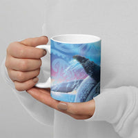 New Zealand Matariki Humpback Whale Ceramic Mug Paikea Maori New Year Blue Galaxy