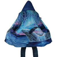 New Zealand Matariki Humpback Whale Cloak Paikea Maori New Year Blue Galaxy LT14 Unisex Blue - Polynesian Pride