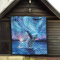 New Zealand Matariki Humpback Whale Quilt Paikea Maori New Year Blue Galaxy LT14 - Polynesian Pride