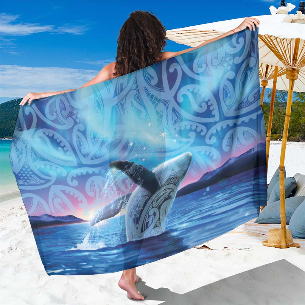New Zealand Matariki Humpback Whale Sarong Paikea Maori New Year Blue Galaxy