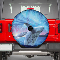 New Zealand Matariki Humpback Whale Spare Tire Cover Paikea Maori New Year Blue Galaxy