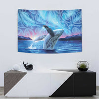 New Zealand Matariki Humpback Whale Tapestry Paikea Maori New Year Blue Galaxy