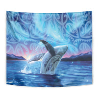 New Zealand Matariki Humpback Whale Tapestry Paikea Maori New Year Blue Galaxy