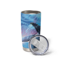 New Zealand Matariki Humpback Whale Tumbler Cup Paikea Maori New Year Blue Galaxy