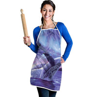 New Zealand Matariki Humpback Whale Apron Paikea Maori New Year Purple Galaxy