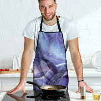 New Zealand Matariki Humpback Whale Apron Paikea Maori New Year Purple Galaxy